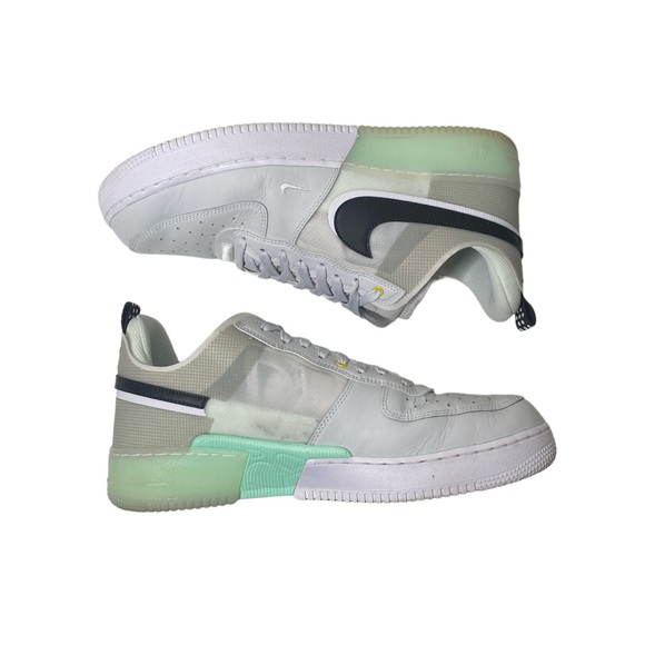 Nike Air Force 1 Low React Mint Green White DM0573-001 Men's Size 12 Shoes - Picture 7 of 11